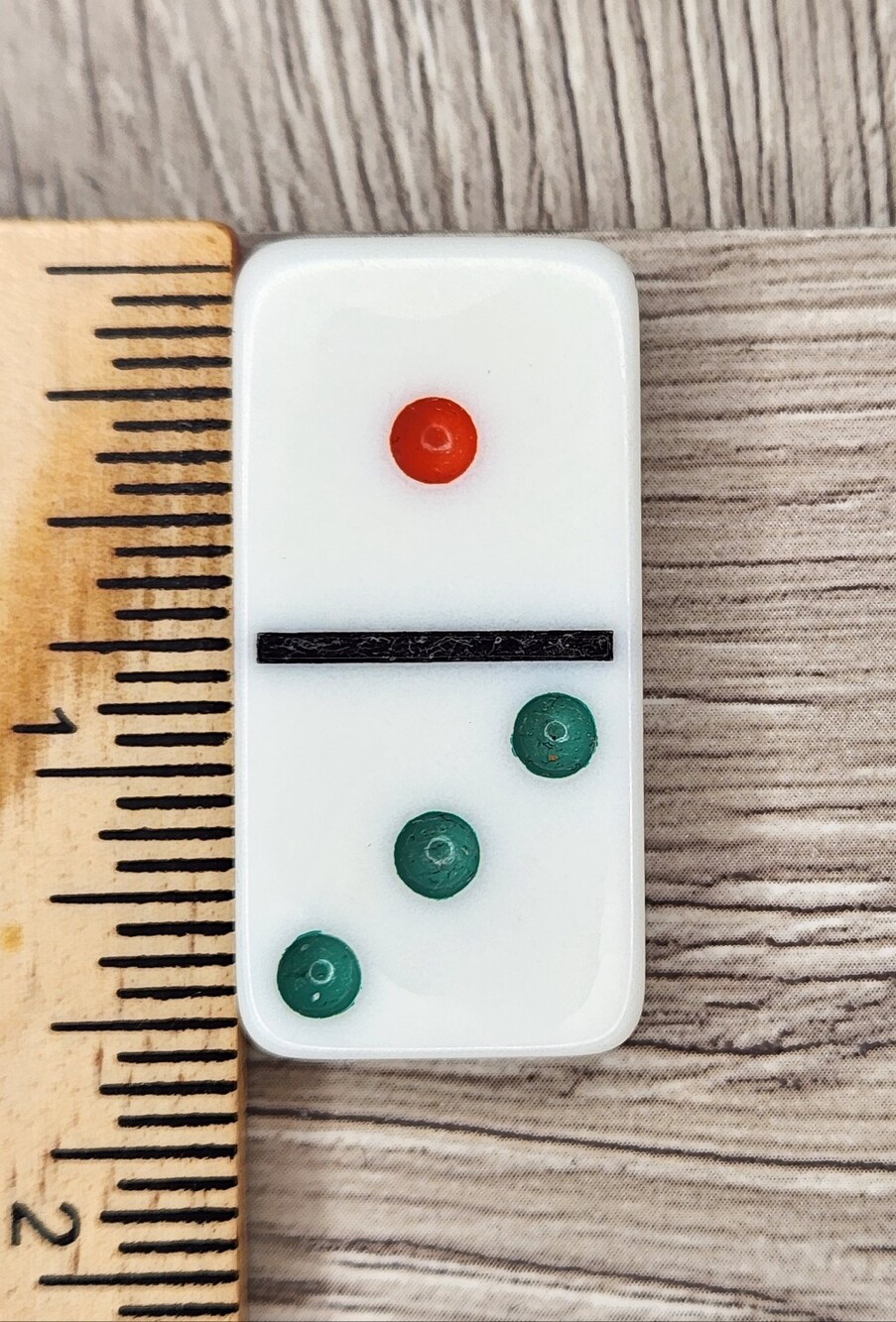 1:3 Replacement Domino Large Dot Shiny Color 1½ X ¾ X ¼ Dominoes